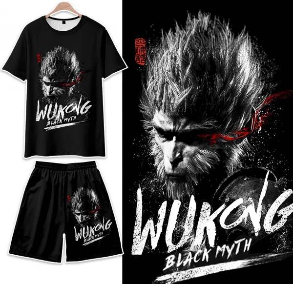 Black Myth Wukong T Shirt Black 02