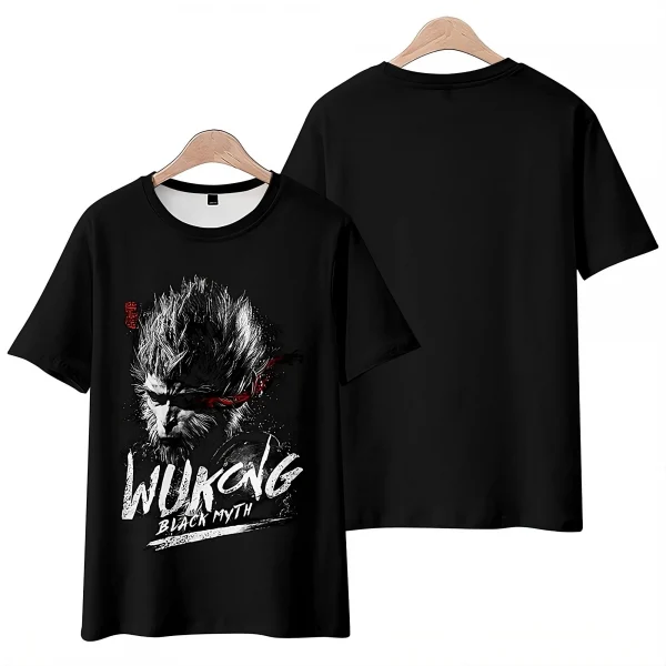 Black Myth Wukong T Shirt Black